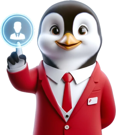 HRTailor.AI penguin mascot